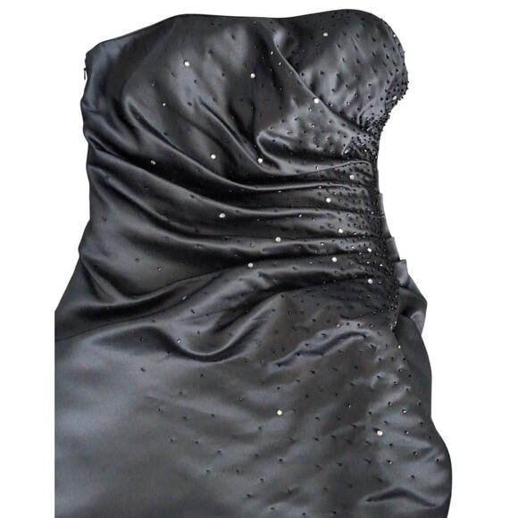 Vintage Jump Apparel Beaded Evening Gown 10 Y2K 90s Formal Glam Occasion Dress - Picture 3 of 6